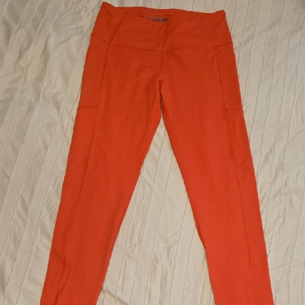 Victoria's Secret Victoria Sport High-Rise Pocket Leggings Orange Small NWOT